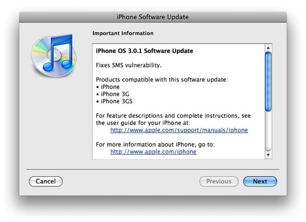 iphone 3.0.1 iphone 3.0.1