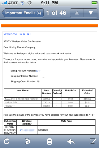 AT&T Ships iPhone 4 AT&T Ships iPhone 4