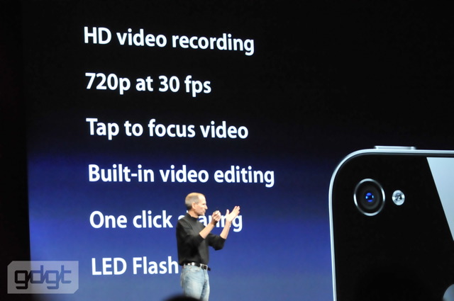 iPhone 4 HD video recording