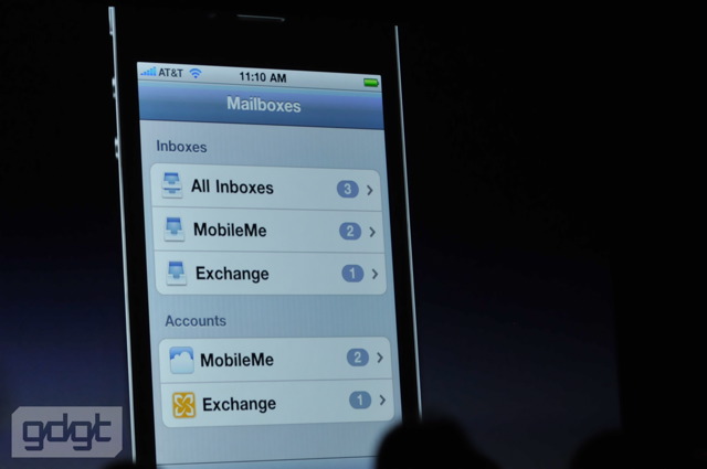 iPhone 4 Unified Inbox