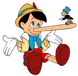 Apple Lying Pinnochio