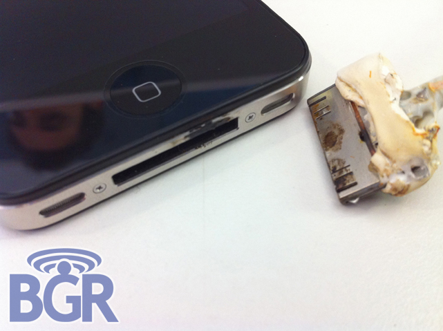 iPhone 4 on fire iPhone 4 on fire
