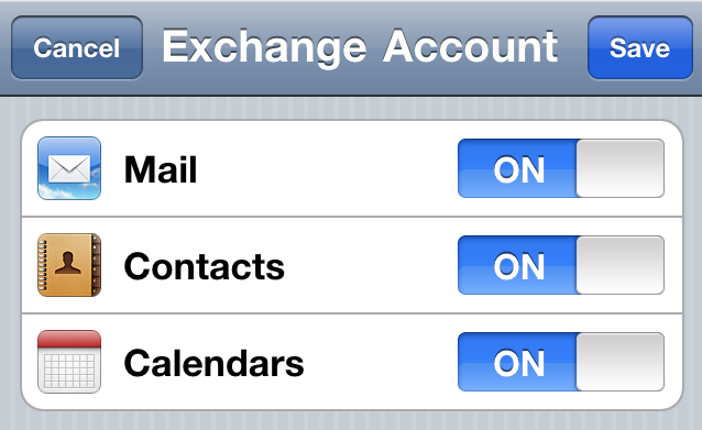 Hotmail ActiveSync for iPhone