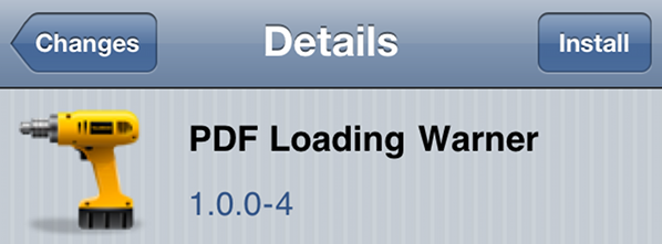 PDF Warning Loader