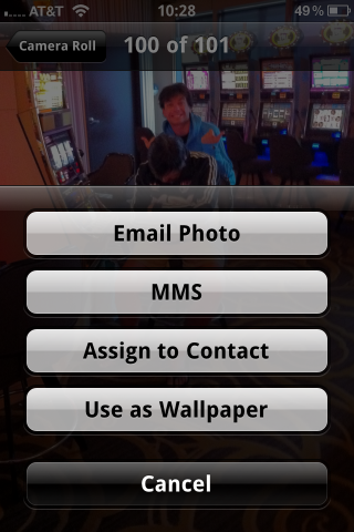 Email one photo from iPhone