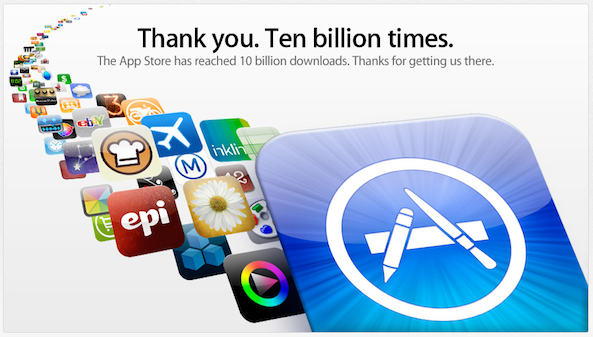 10 Billion Downloads App Store