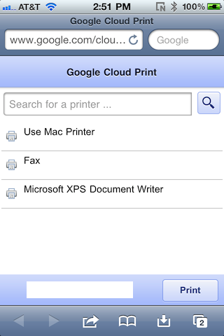 Google Cloud Print