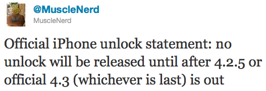 iPhone Unlock after iOS 4.3