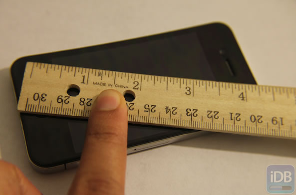 iPhone 4 Bezel Size