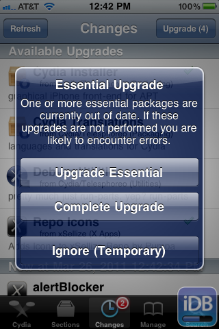 Essential Upgrade to 1