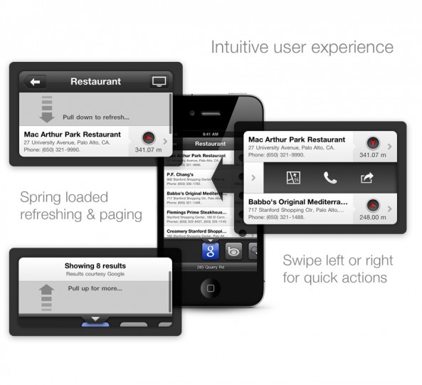 Intuitive user experience. Spring loaded refreshing and paging