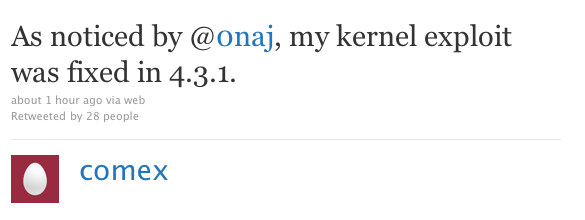 comex tweet