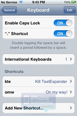 iOS 5 TextExpander Killer
