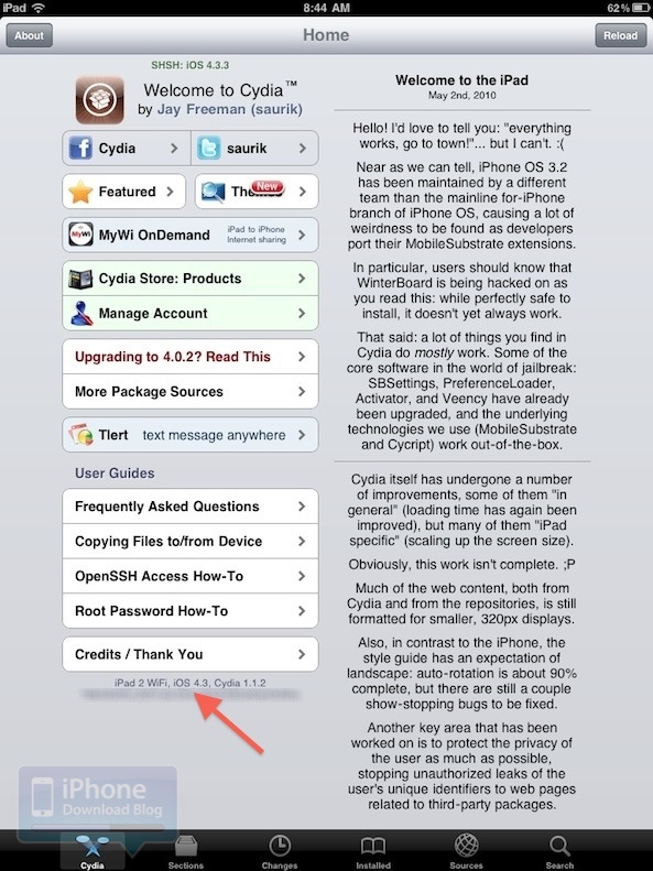 iPad 2 Leaked JailbreakMe
