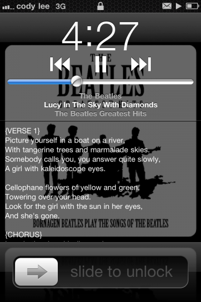locklyrics screen shot