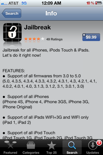 fake jailbreak app description