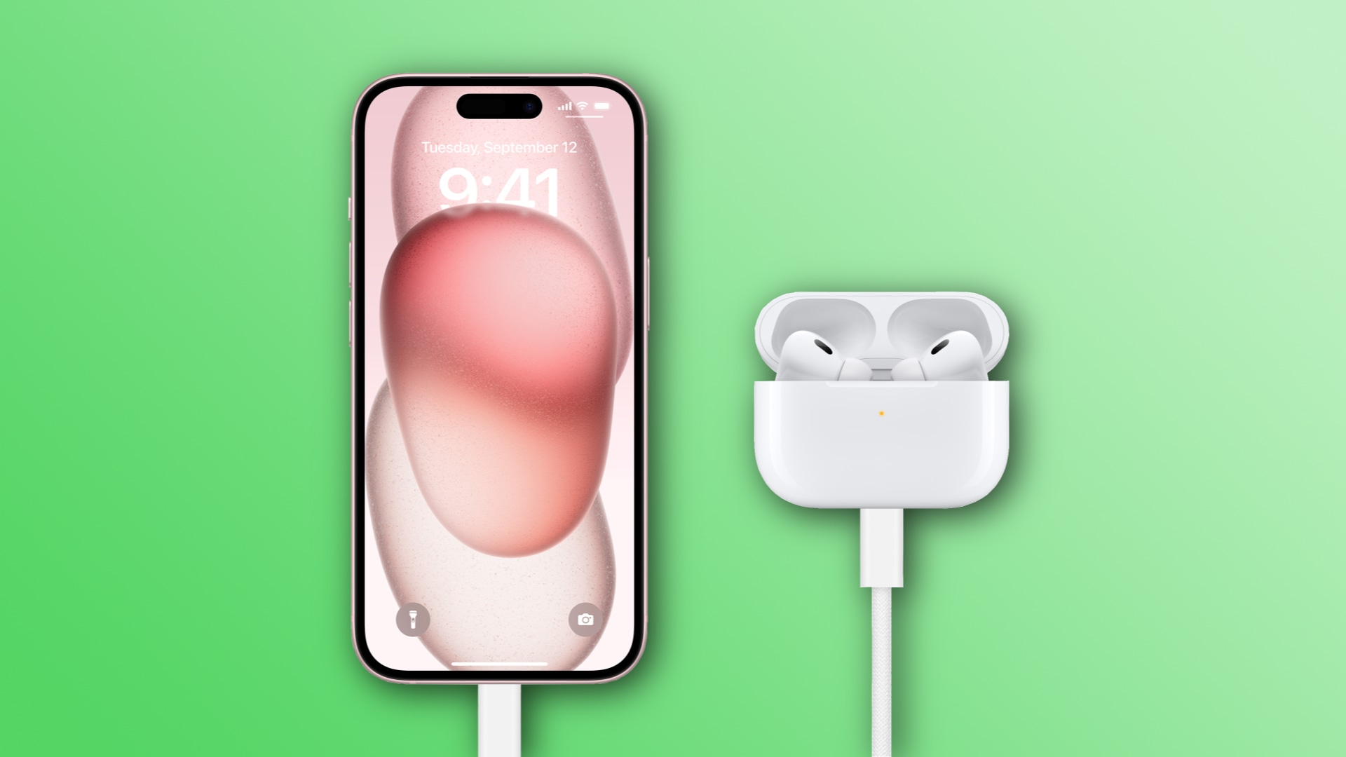 You can now charge your AirPods Pro or Apple Watch from the iPhone’s USB‑C port