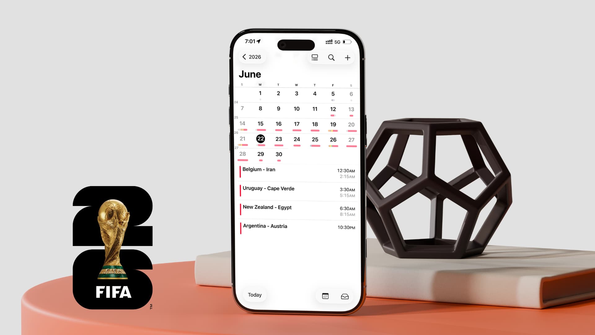 How to add 2026 FIFA World Cup schedule to iPhone calendar