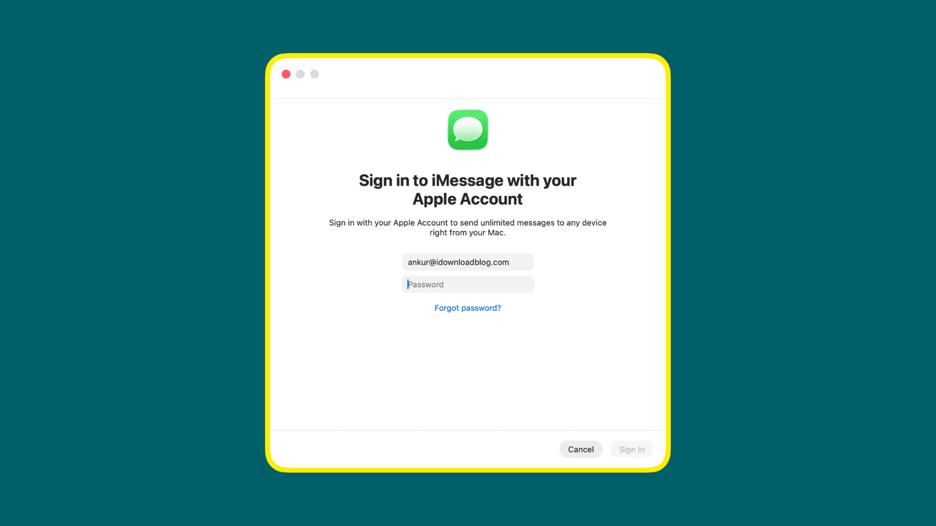 How to fix errors when signing in to Messages on Mac