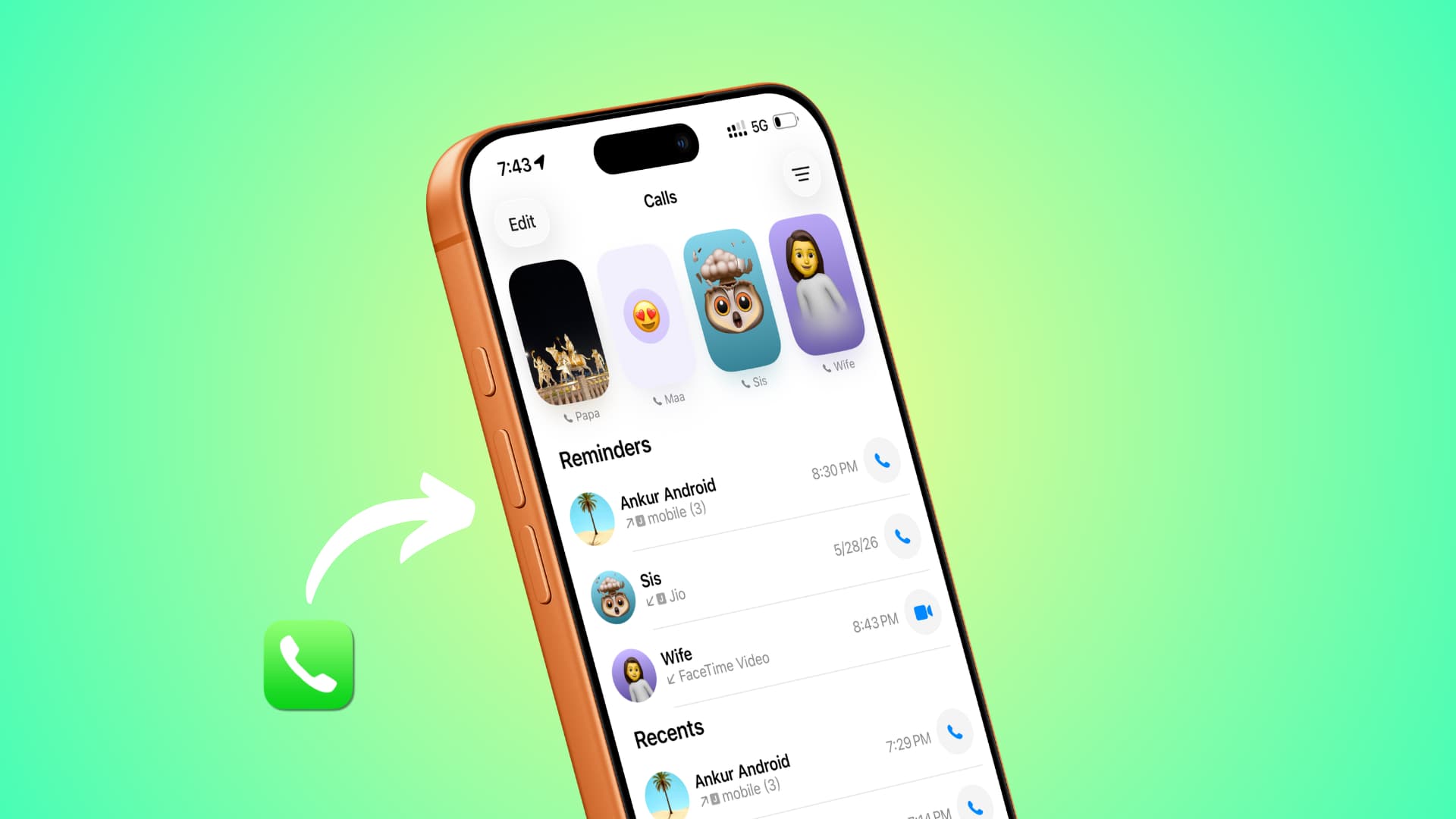 How to get a call back reminder on iPhone