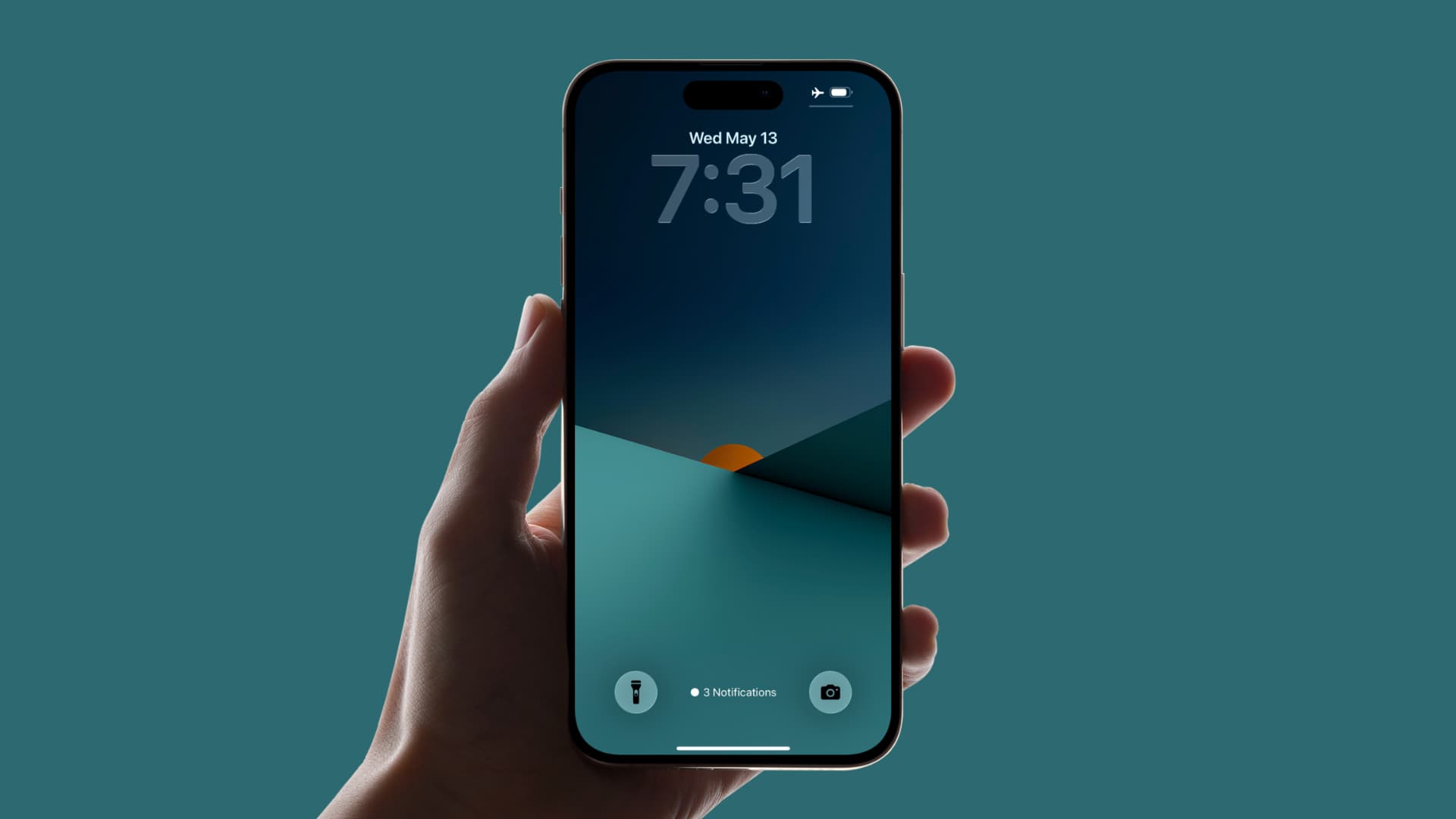 photo of Minimal digital sunset wallpapers for iPhone image