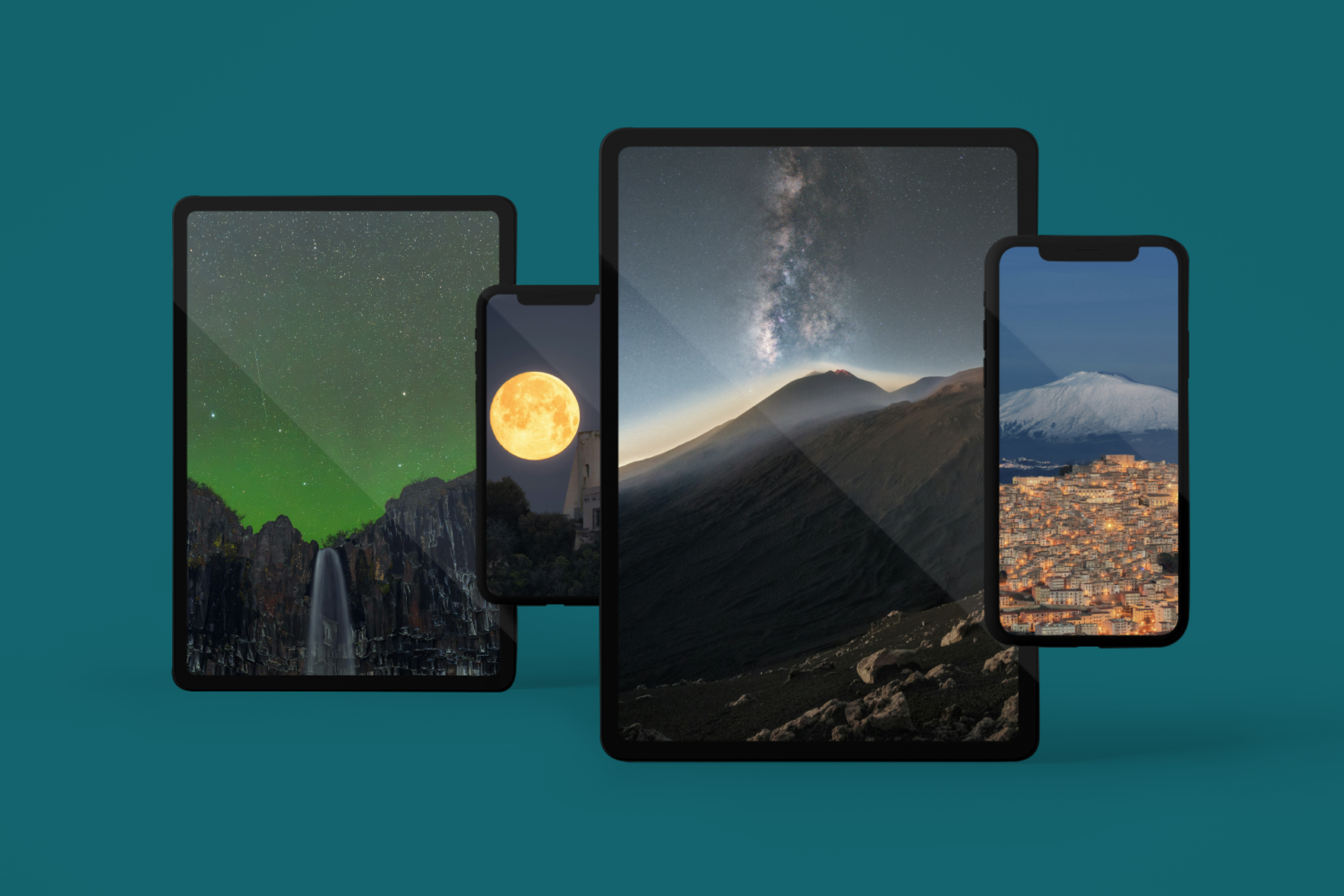 Landscape photography wallpapers at night by Marco Grosso
