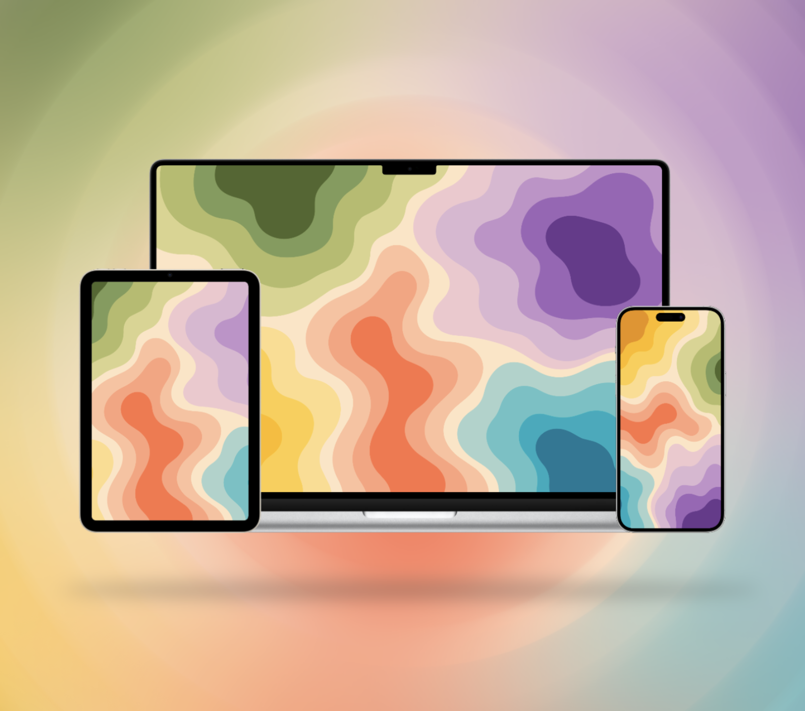 “Topographic Amoeba” wallpaper for iPhone by BasicAppleGuy