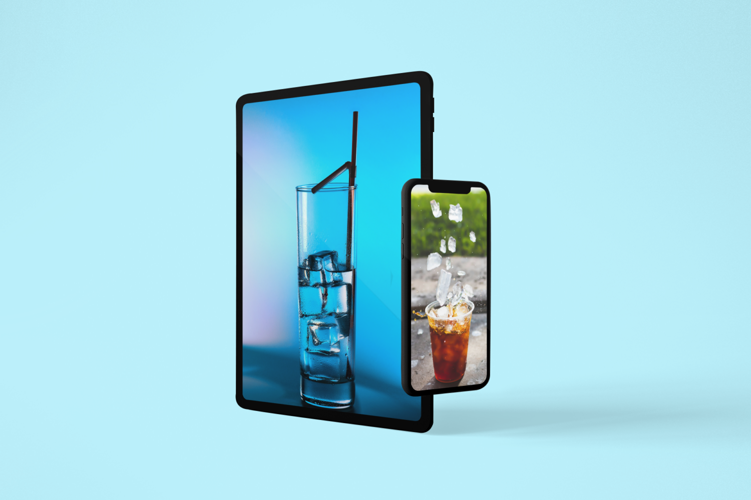 Iced drinks wallpapers for iPhone and iPad