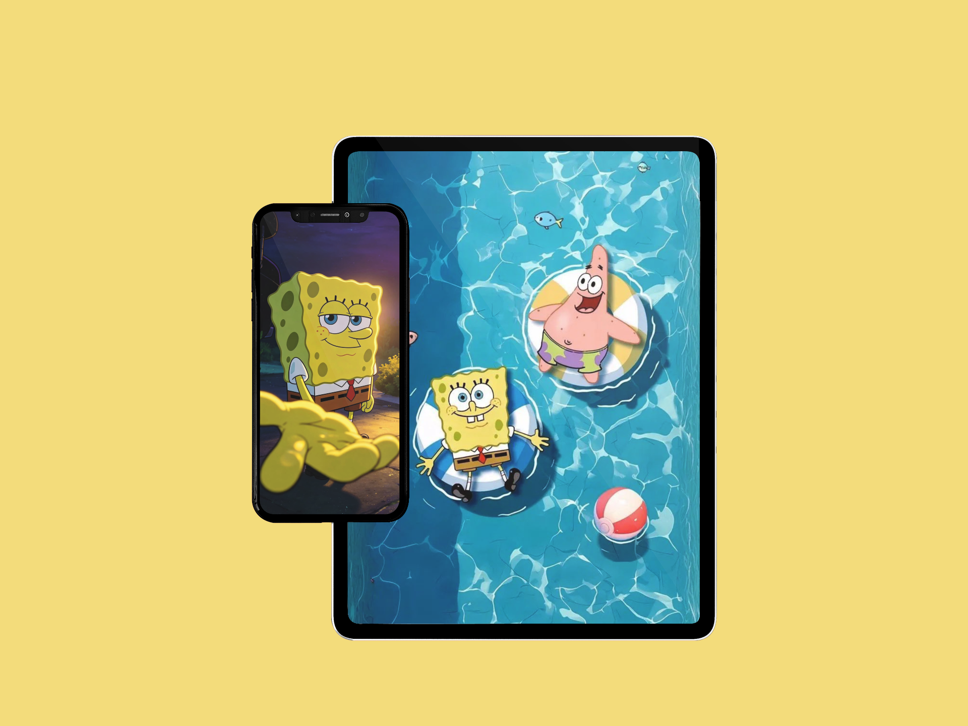 SpongeBob SquarePants wallpapers for iPhone pack