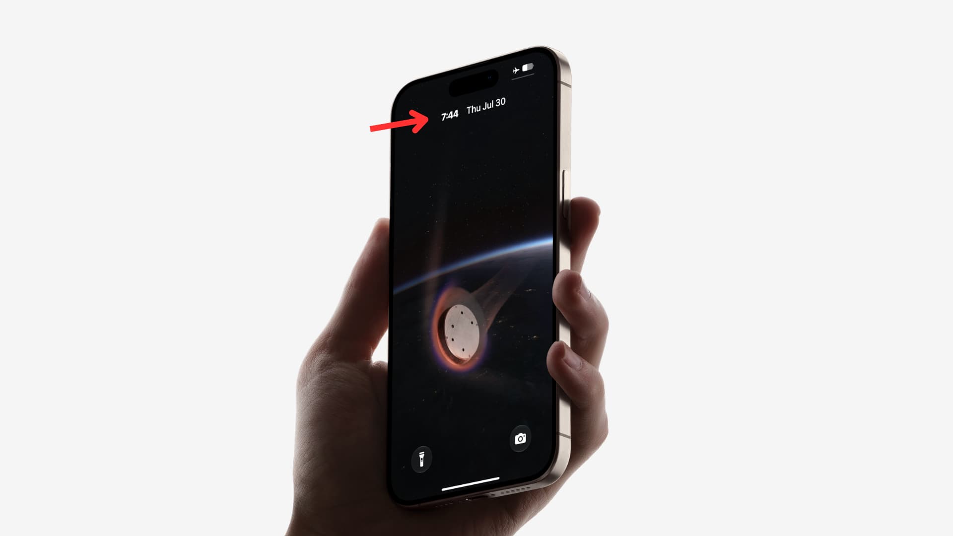 How to show a tiny clock on iPhone or iPad Lock Screen in…