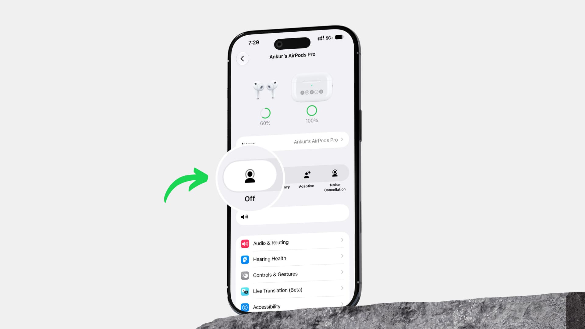 Fix: No option to turn off Listening Modes on AirPods