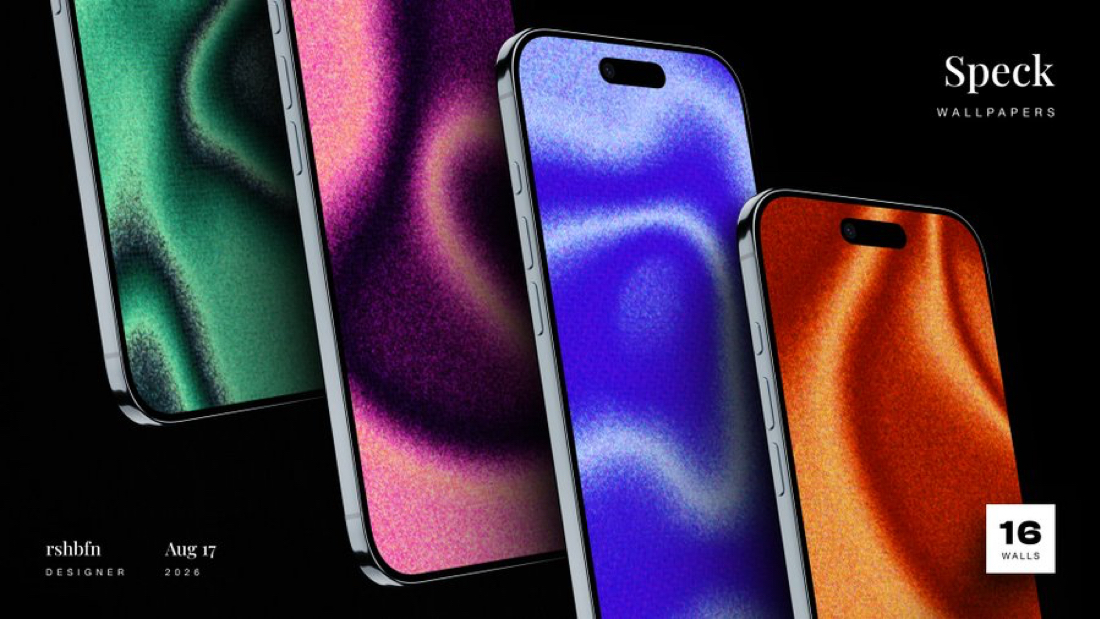 Granulated texture wallpaper “Speck” for iPhone