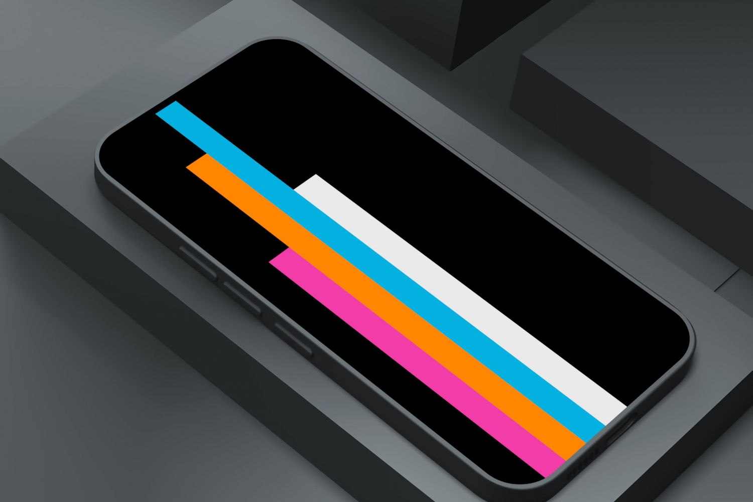 Stripes and bands of color iPhone wallpaper