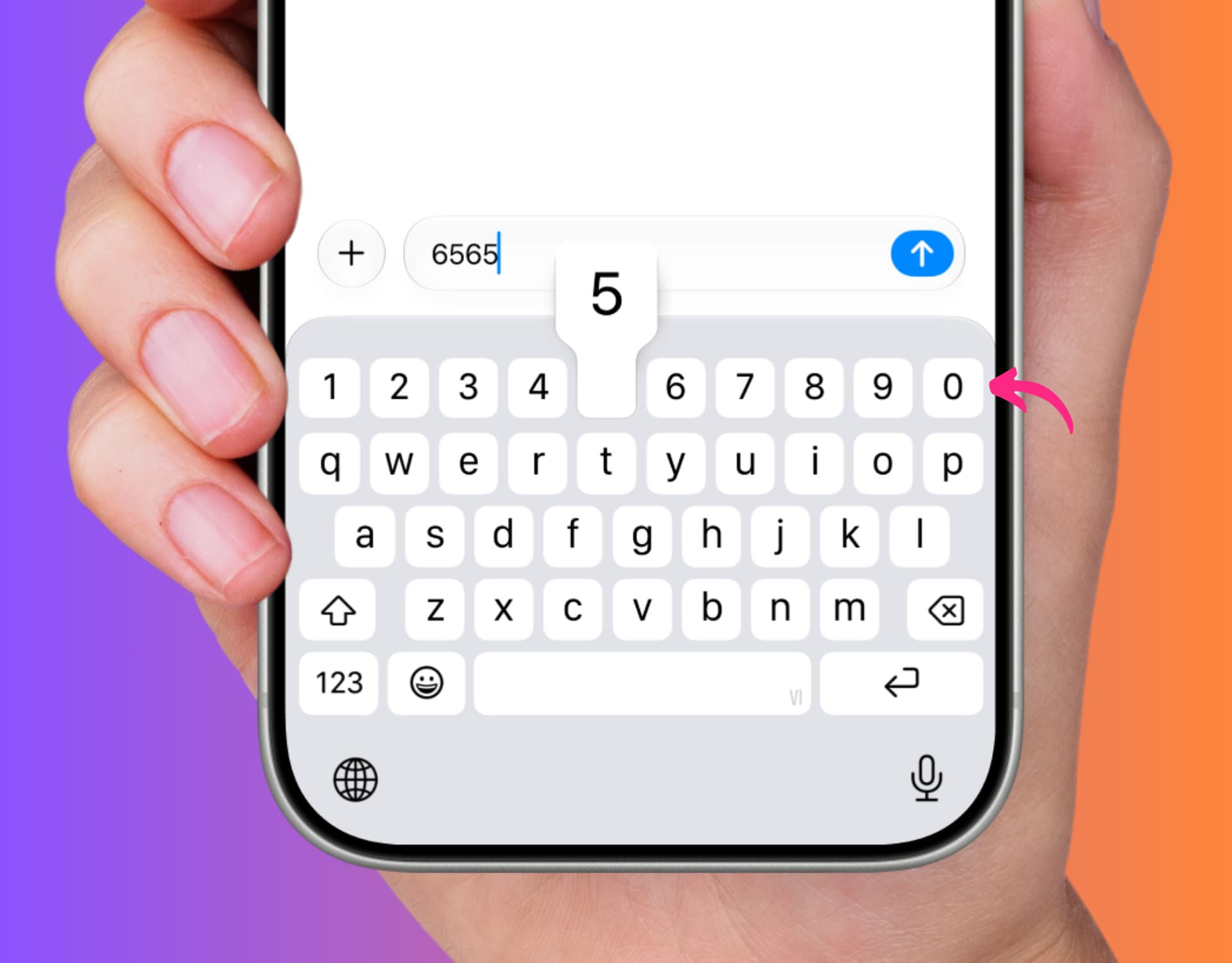 How to get a number row on your iPhone keyboard