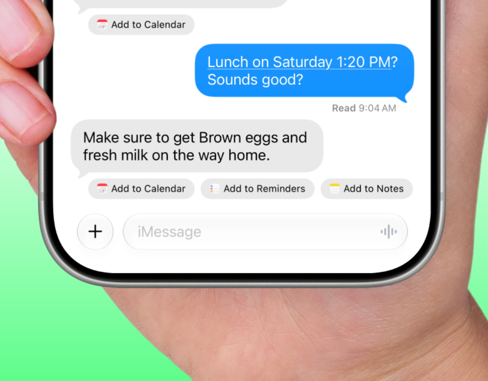 How to hide Add to Calendar, Reminders, and Notes button in…