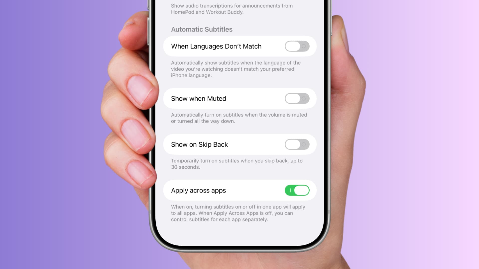 photo of How to turn off automatic subtitles in iOS 27 and macOS 27 image