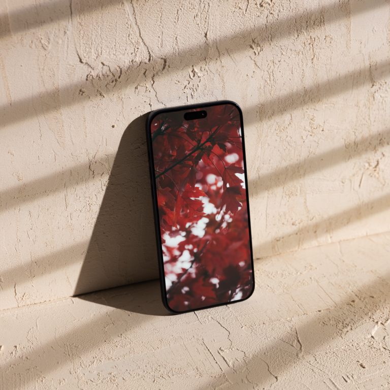 Burgundy iPhone 18 Pro wallpaper pack