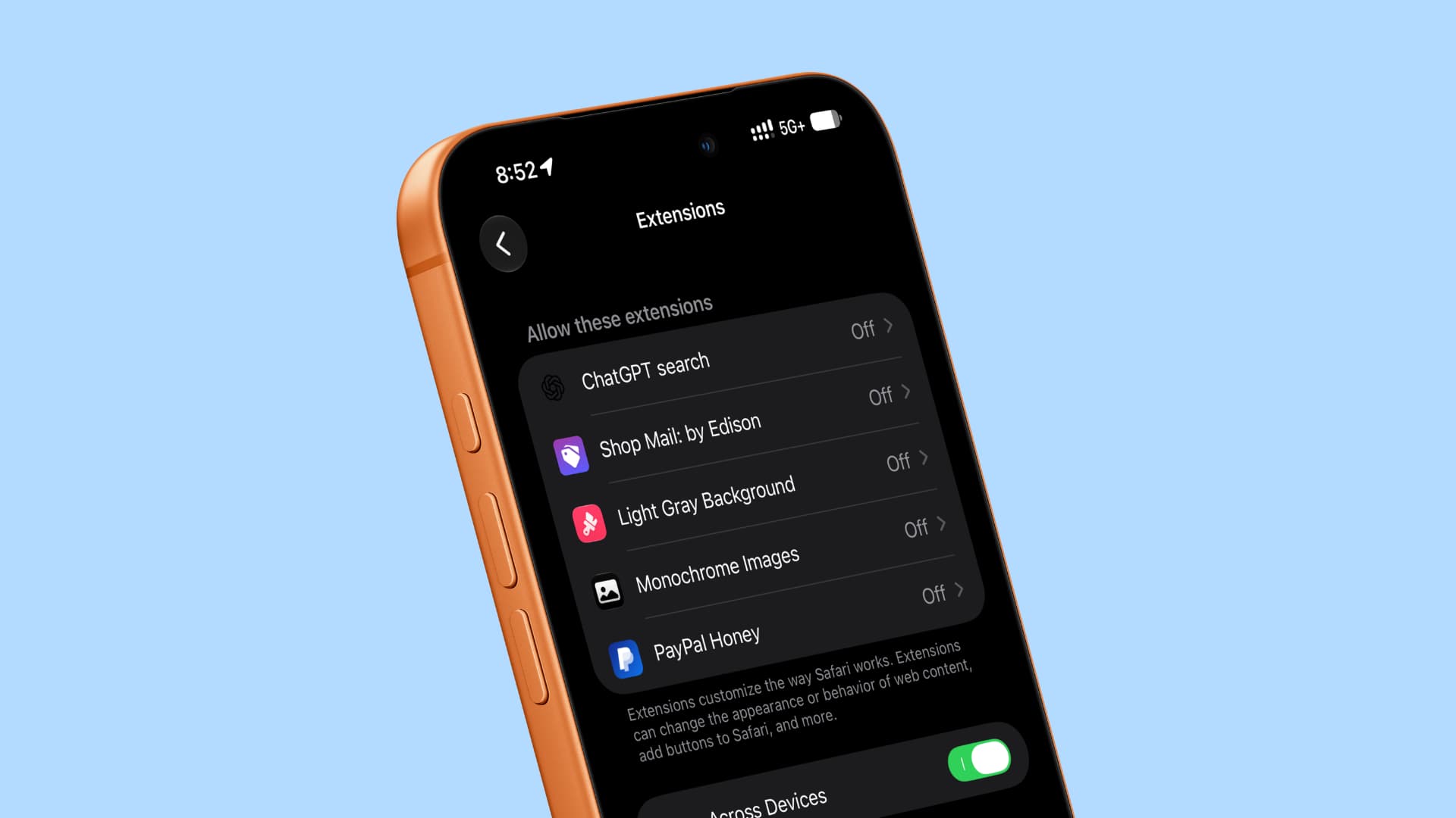 Fix Safari extensions not syncing across your devices