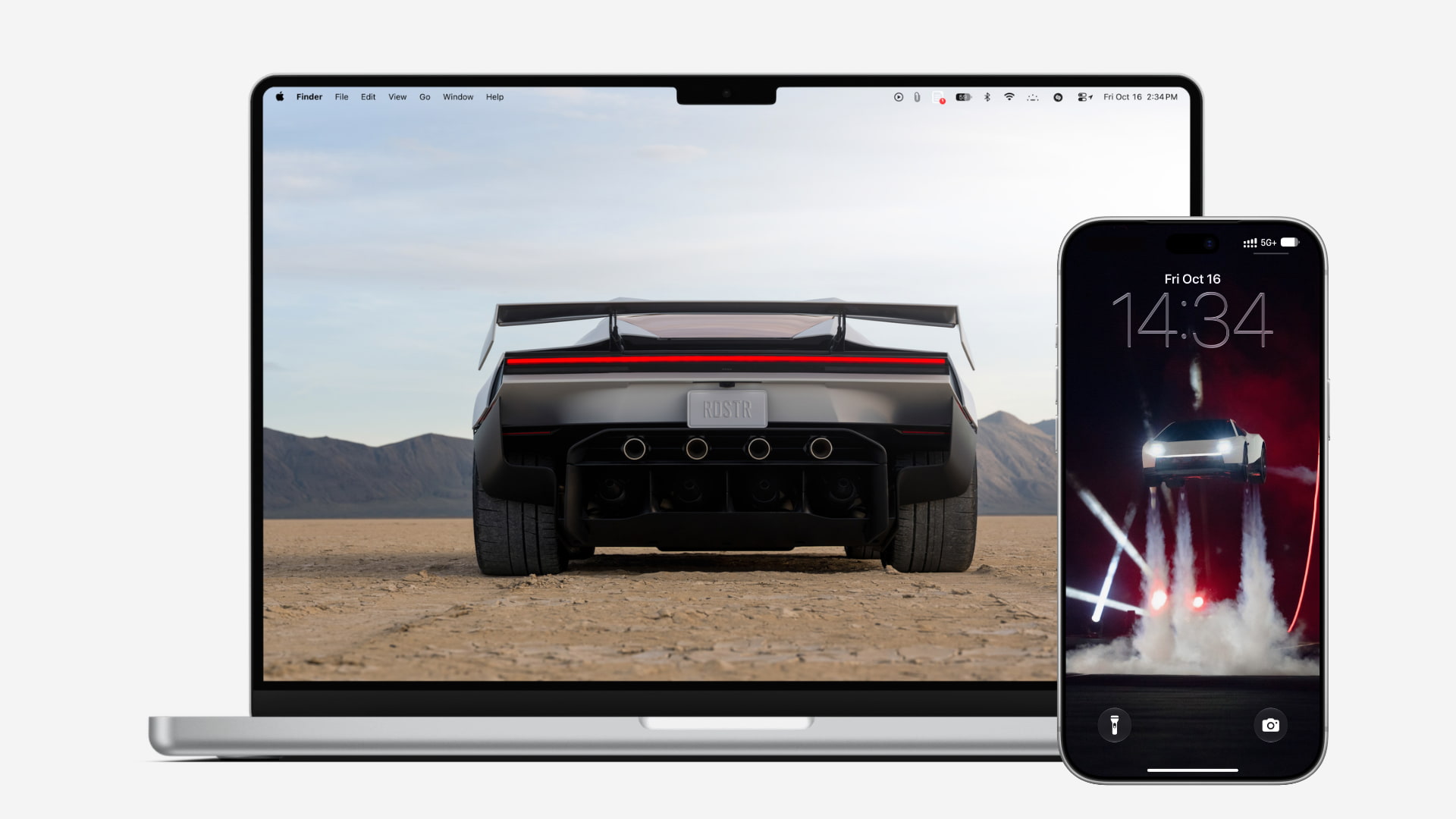 New flying Tesla Roadster wallpapers